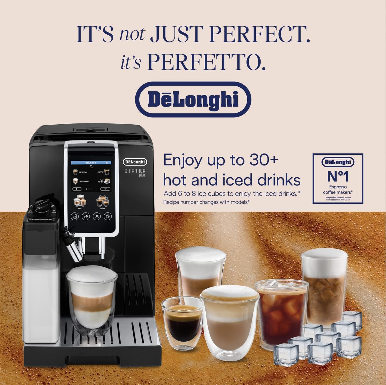 De'Longhi Dinamica Plus ECAM382.70.B Automatic Coffee Machine