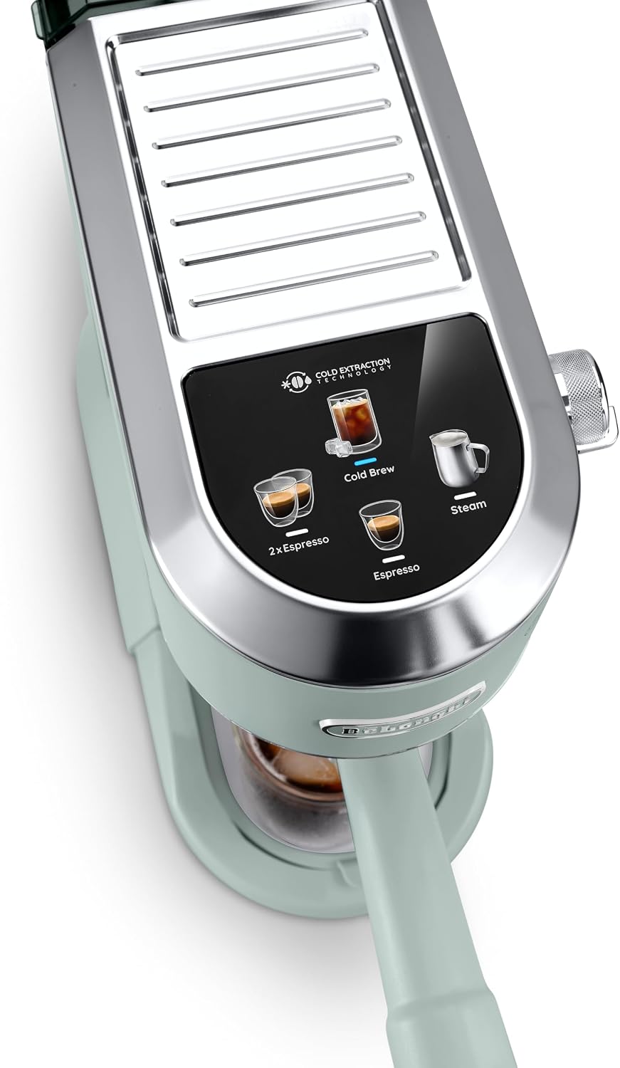 De'Longhi Dedica Duo EC890.GR, Barista Coffee Machine with Pump, Espresso and Cold Brew