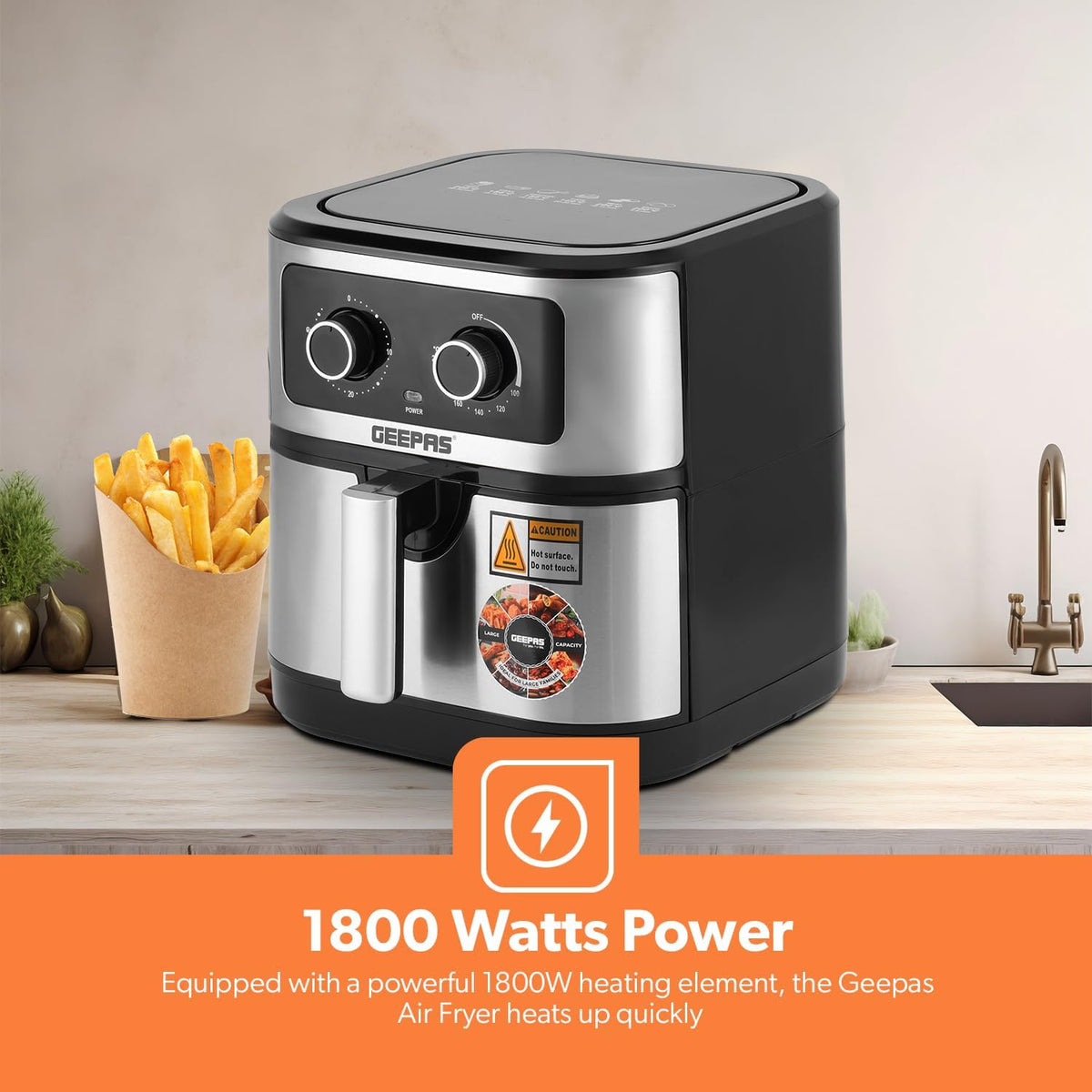 Geepas Vortex 7L Air Fryer GAF37506
