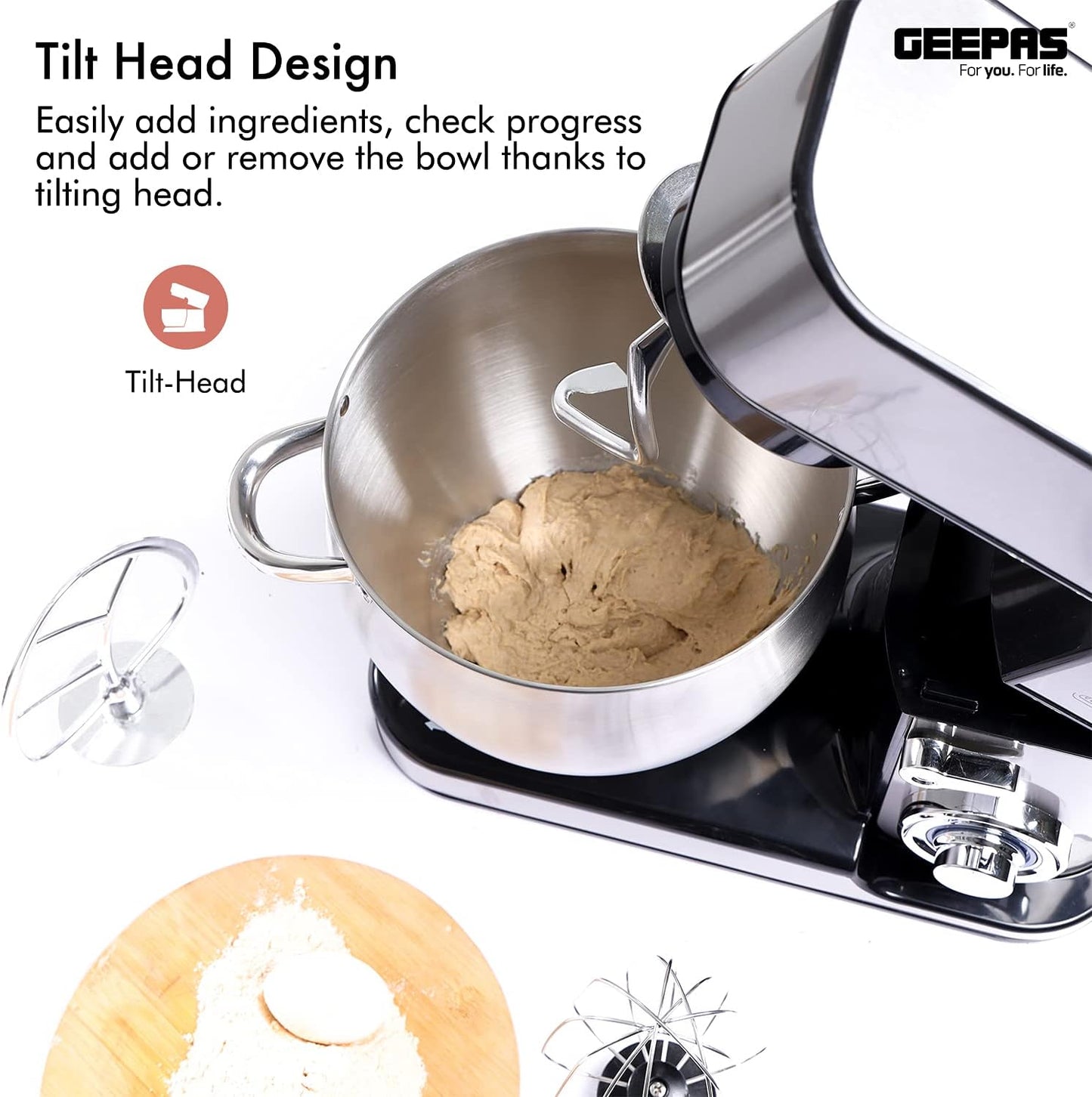 Geepas GSM43041 10L Kitchen Machine Stand Mixer