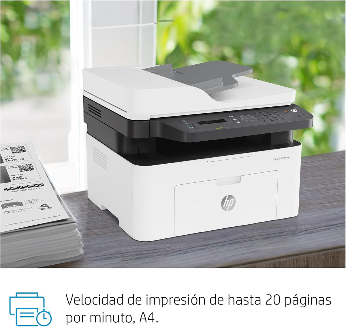 HP Laser MFP 137fnw printer detail