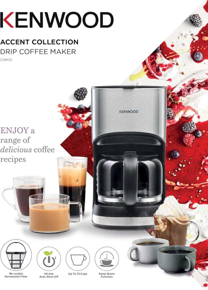 Kenwood CMM10 Drip Coffee Machine 12 Cup Coffee Maker