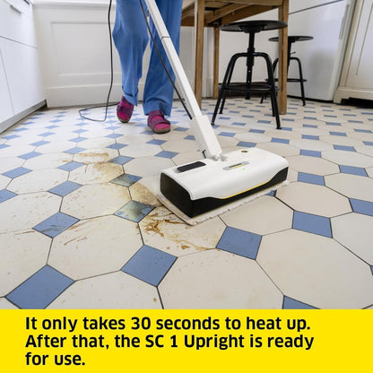 Karcher SC 1 Upright Steam Cleaner Lightweight Handheld Steam Mop Surface Cleaning