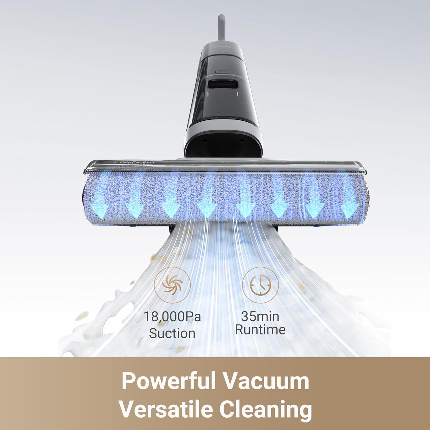 Dreame H14 Cordless Wet & Dry Vacuum Mop, 180° Lie-Flat, 18000Pa Suction