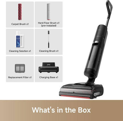 DREAME H15 Pro CarpetFlex Cordless Vacuum Mop, Wet Dry Vacuum Cleaner with Dual Brushes for Hard Floors & Carpet
