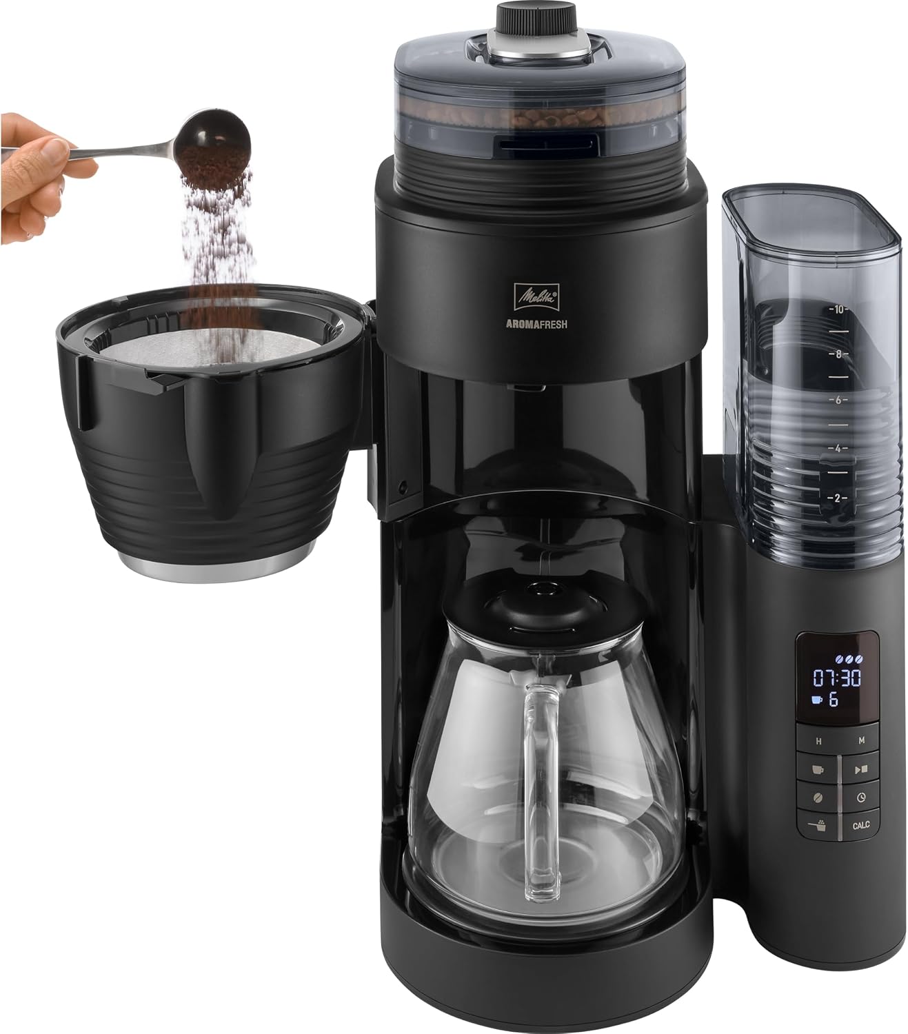 Melitta AromaFresh X 1030-06 Filter Coffee Machine with Integrated Grinder