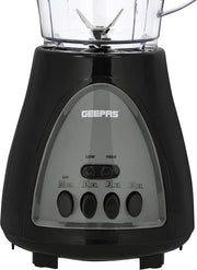 Geepas 3 In 1 Blender 400W GSB44034 Stainless Steel Cutting Blades Six Speed