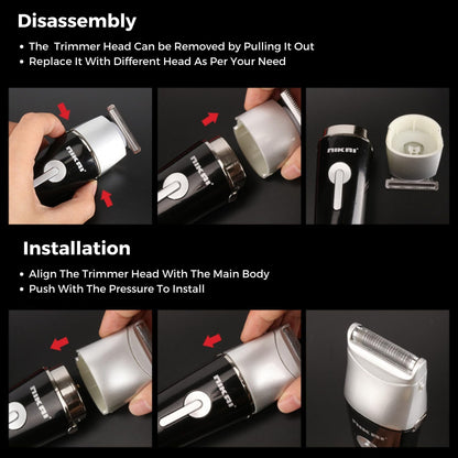 NIKAI NK-2218 5-in-1 Face, Hair and Body Grooming Kit