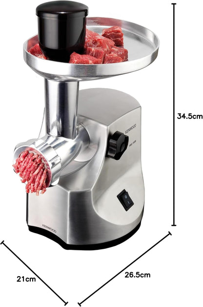 Kenwood MG201 Meat Grinder 1600W - Sausage & Kebbe Maker Attachments