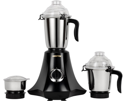 Geepas GSB44067 3-in-1 Mixer Grinder 750W - Stainless Steel Jars, 3 Speed