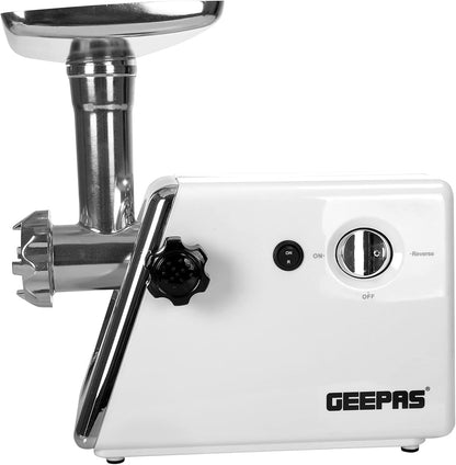 Geepas GMG746 1200W Meat Grinder - Stainless Steel Blade, Reverse Function