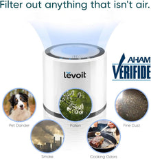 Levoit LV-H132 Personal True HEPA Air Purifier - Compact 3-Stage Filtration for Bedroom