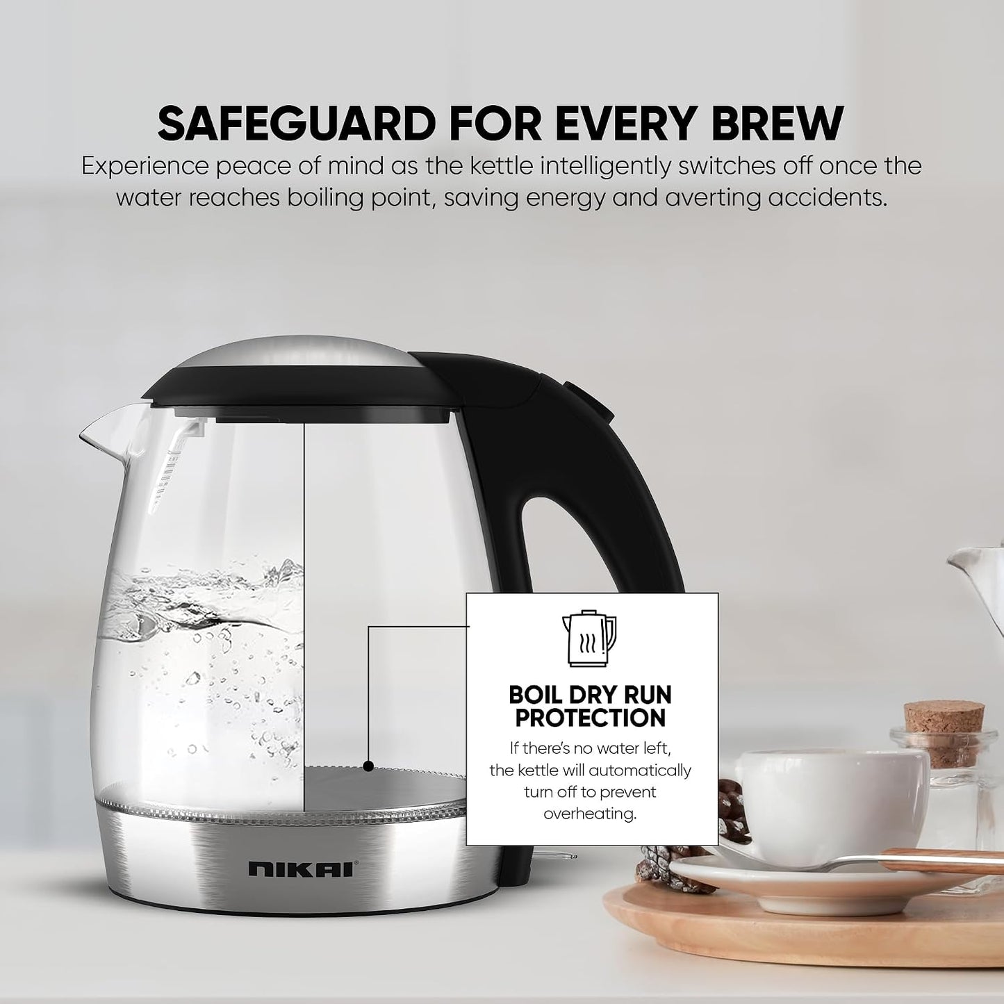 Nikai Electric Glass Kettle NK303G