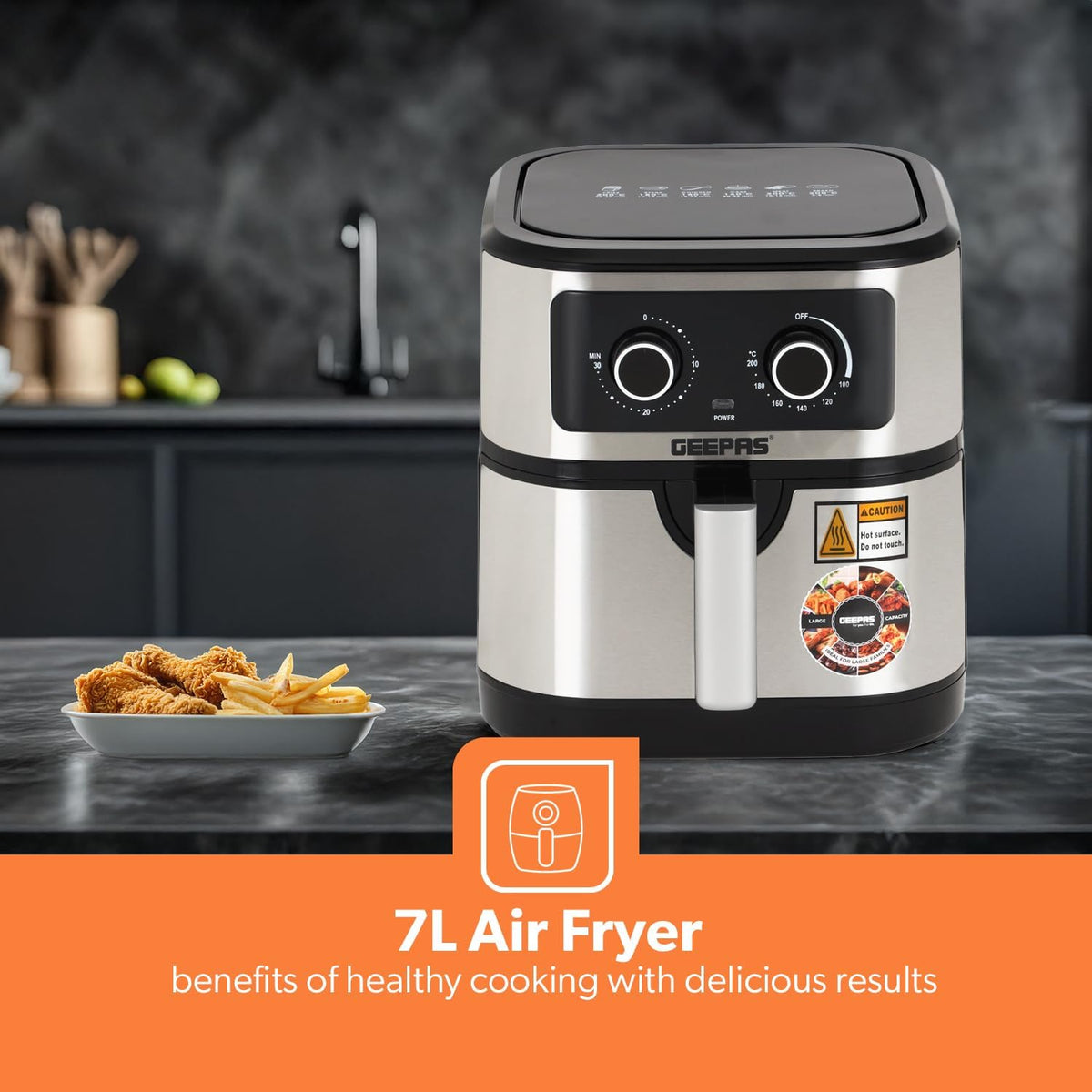 Geepas Vortex 7L Air Fryer GAF37506