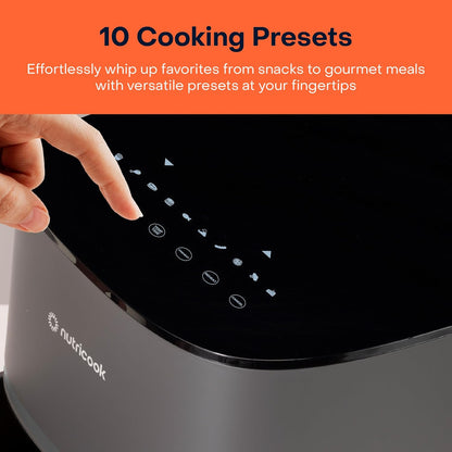 Nutricook Air Fryer Essentials Vision AFE152V-G 5.2L Capacity 10 Cooking Presets