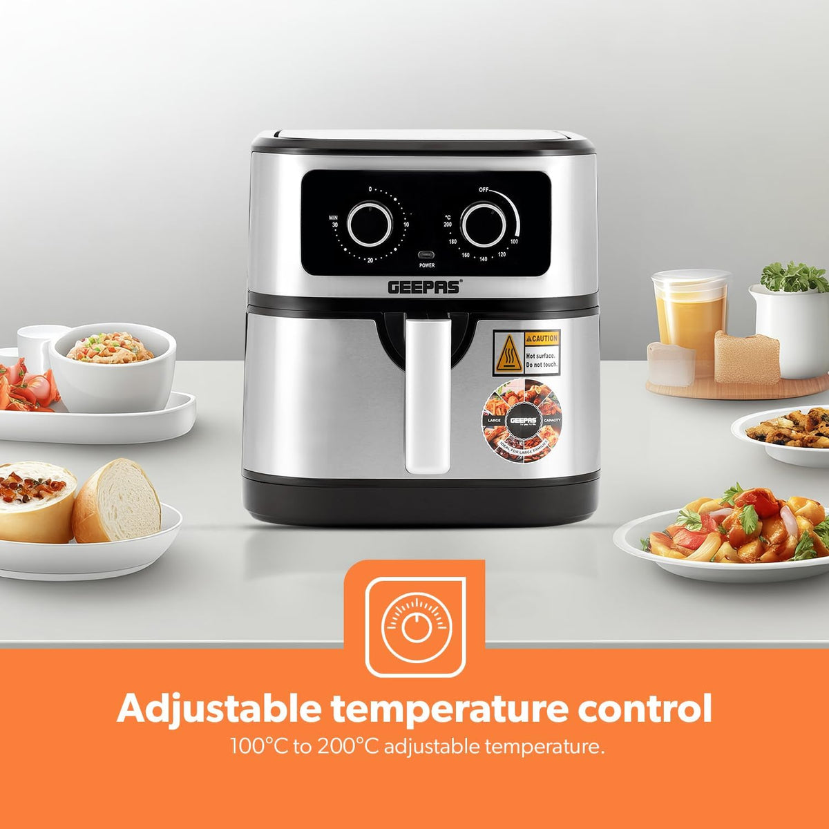 Geepas Vortex 7L Air Fryer GAF37506