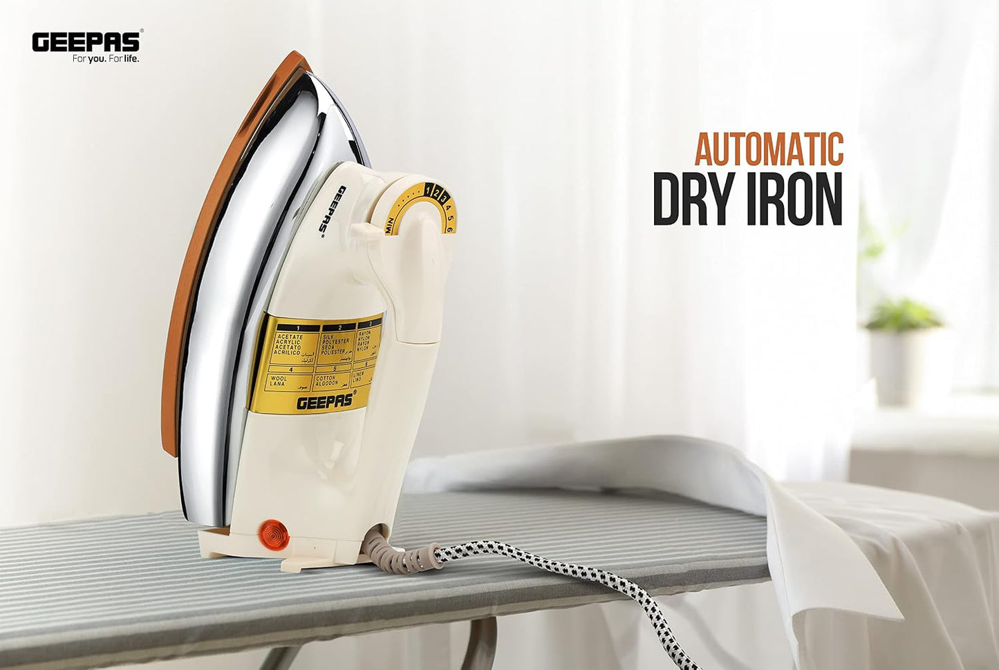 Geepas Automatic Heavy Weight Dry Iron GDI23011