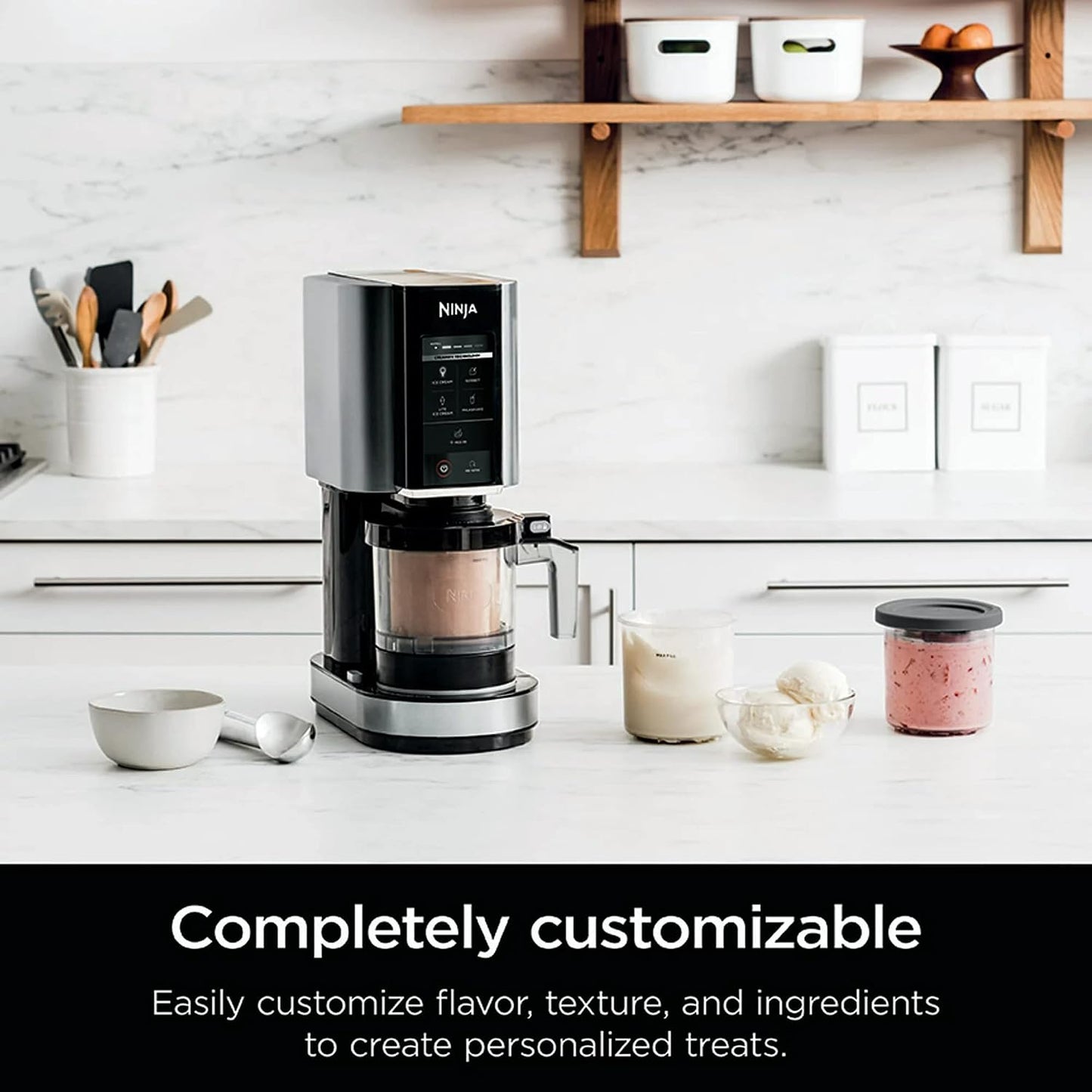 Ninja CREAMi Ice Cream Maker NC300 Pint Containers & Lids