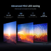 Xiaomi 75 Inch S Pro Mini LED 2026, Smart TV, 4K QD-Mini LED 144Hz Google TV