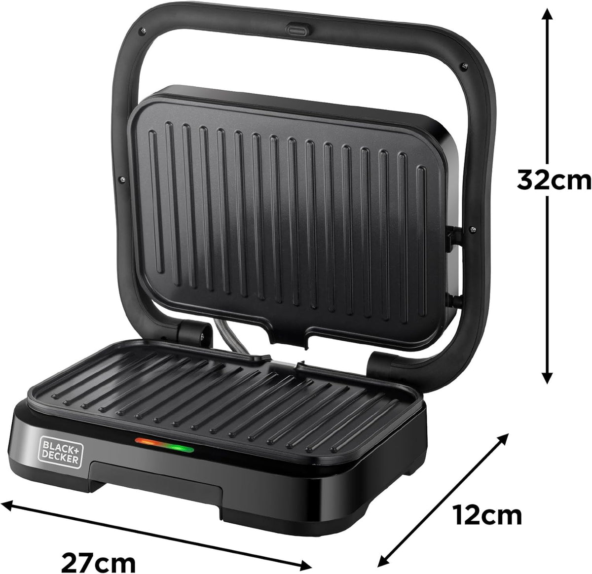 BLACK+DECKER Electric Panini Grill Sandwich Maker PCG1300-B5