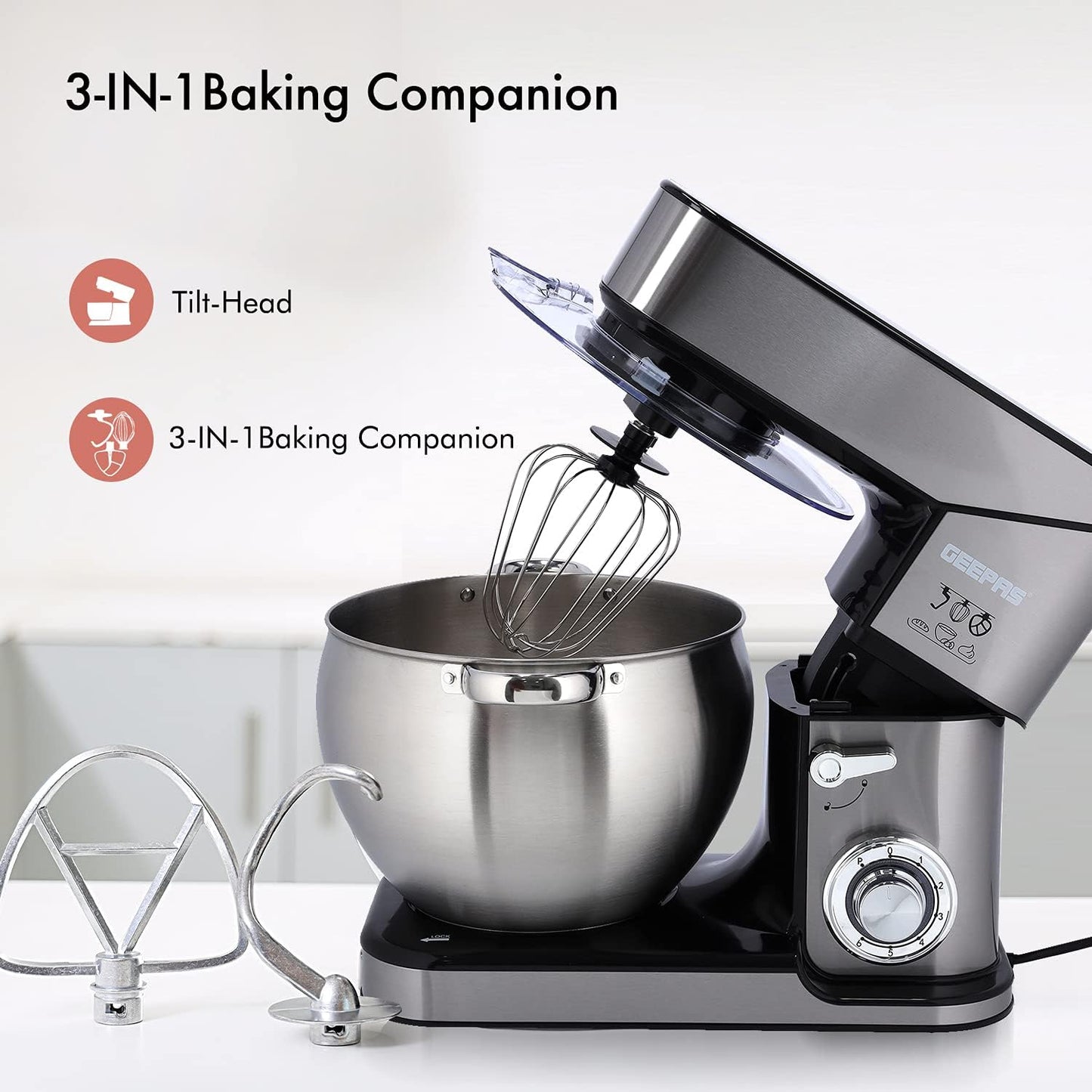 Geepas GSM43041 10L Kitchen Machine Stand Mixer