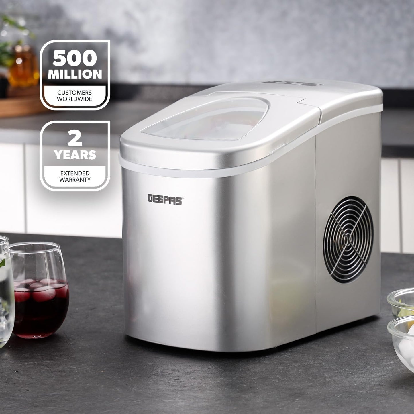 Geepas Portable Automatic Ice Maker GIM63015UK