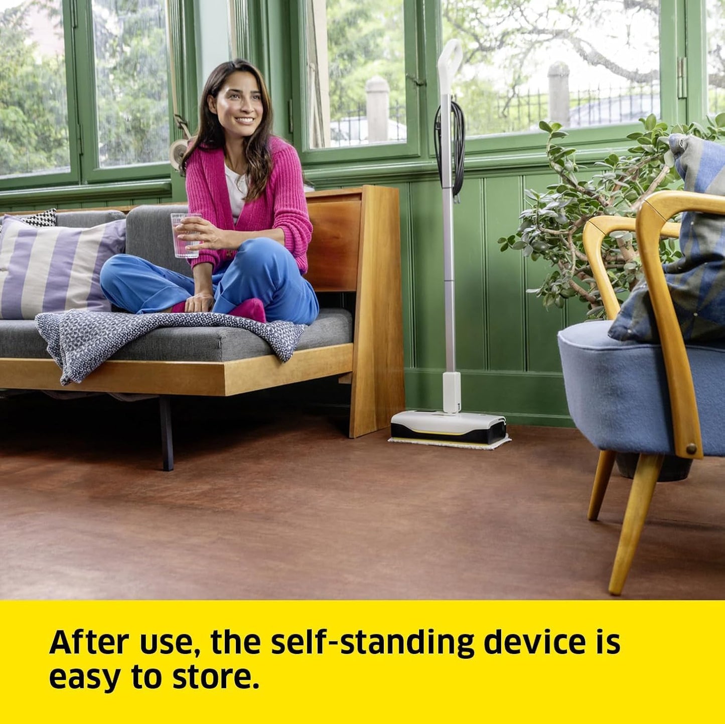 Karcher SC 1 Upright Steam Cleaner Lightweight Handheld Steam Mop Surface Cleaning