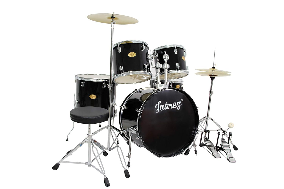 JUAREZ Obra Full Size 5-Piece Adult Acoustic Drum Set JRD500/BK