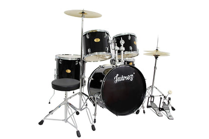 JUAREZ Obra Full Size 5-Piece Adult Acoustic Drum Set JRD500/BK