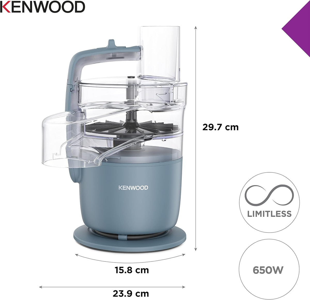 Kenwood MultiPro Go Food Processor FDP22.130GY