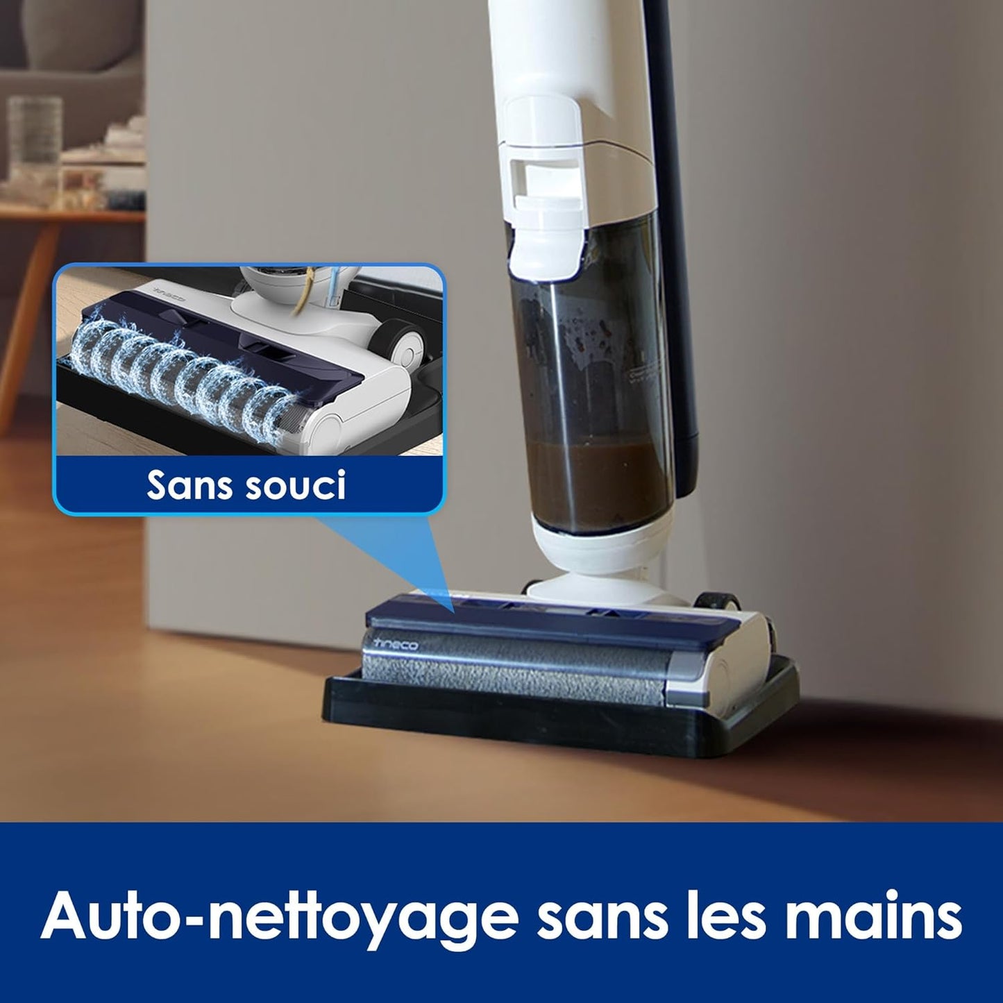 Tineco iFLOOR Breeze Complete Cordless Wet Dry Vacuum Floor Washer Self-Cleaning