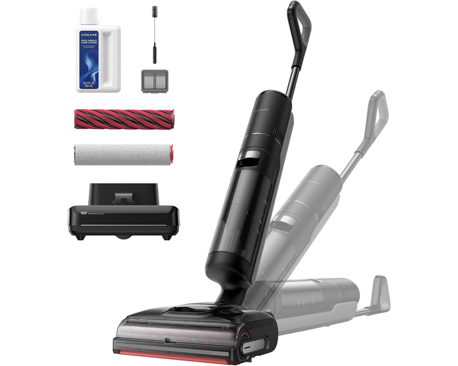 DREAME H15 Pro CarpetFlex Cordless Vacuum Mop, Wet Dry Vacuum Cleaner with Dual Brushes for Hard Floors & Carpet