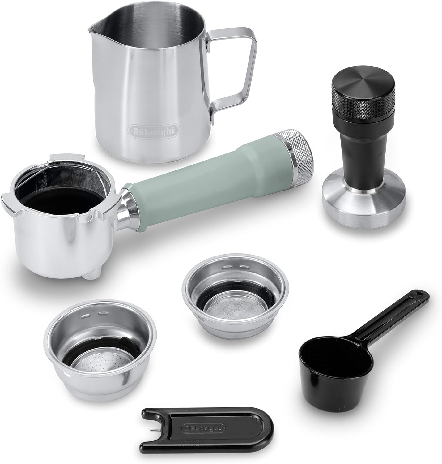 De'Longhi Dedica Duo EC890.GR, Barista Coffee Machine with Pump, Espresso and Cold Brew