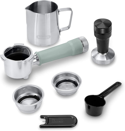 De'Longhi Dedica Duo EC890.GR, Barista Coffee Machine with Pump, Espresso and Cold Brew