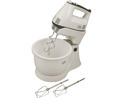 Black+Decker 300W Bowl & Stand Mixer - 5 Speed with Turbo Function