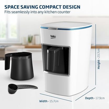 Beko BKK2300 Automatic Turkish Coffee Machine One Touch Control AntiSpill