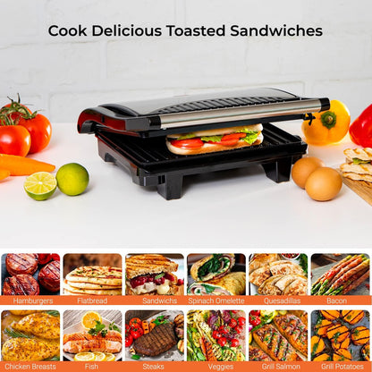 Geepas Stainless Steel Grill Maker GGM5394