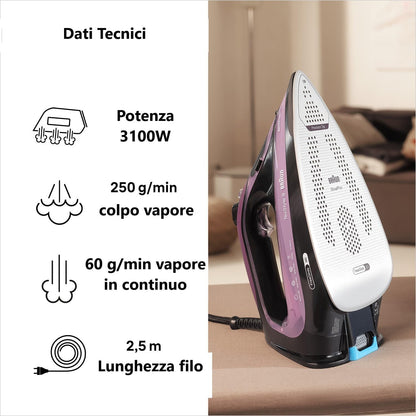Braun Texstyle 9 SI9661V Iron with Steam Boost 250g Adjustable Thermostat
