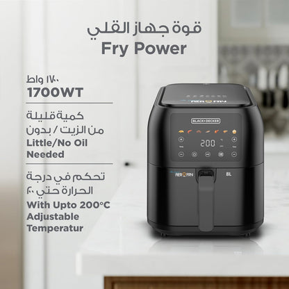 Black+Decker SAF80-B5 Family Size Air Fryer