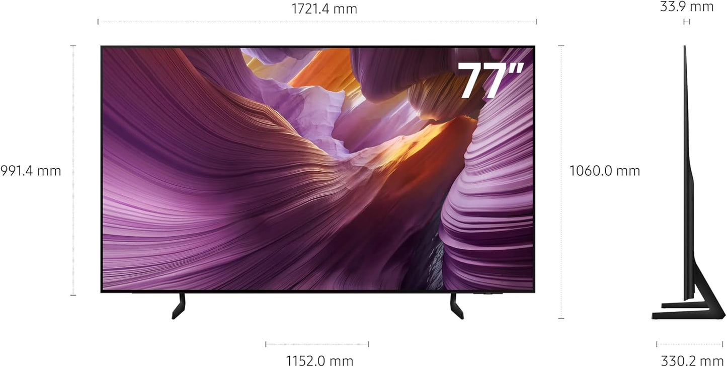 Samsung 77" Class OLED S85F 4K Smart TV with AI Upscaling, OLED HDR, and Tizen OS
