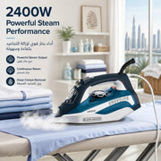 مكواة بخار من بلاك اند ديكر، قوة 2400 واط، خزان مياه سعة 380 مل X2150-B5