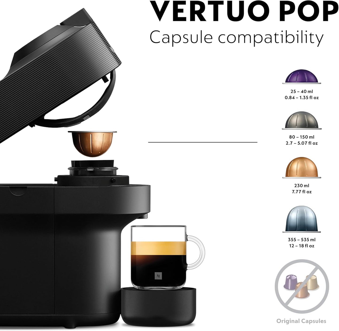 Nespresso Vertuo Pop GDV2 Capsule Coffee Machine