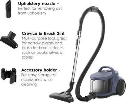 Electrolux Canister Bagless Vacuum Cleaner – 2000W, 4-Stage Filtration EC412DB