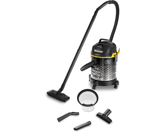 Karcher DVAC 1800 Bagless Vacuum Cleaner Technology with HEPA Filter and Easy Dust Container