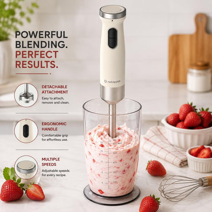 Nutricook Hand Blender HB150ME 1200W, 20 Speed + Turbo