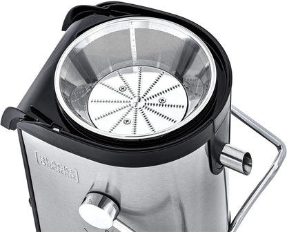 Black+Decker JE800-B5 Juice Extractor, 800W, XL Feeding Chute, Stainless Steel