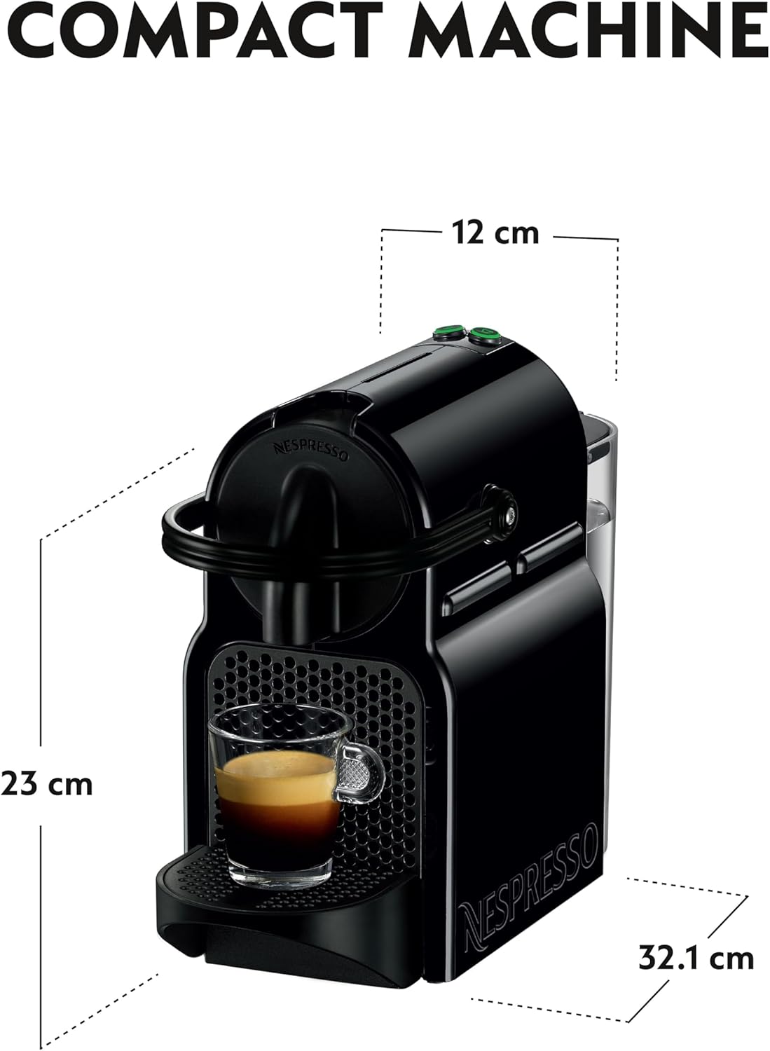 Nespresso Inissia Capsule Coffee Machine - Black