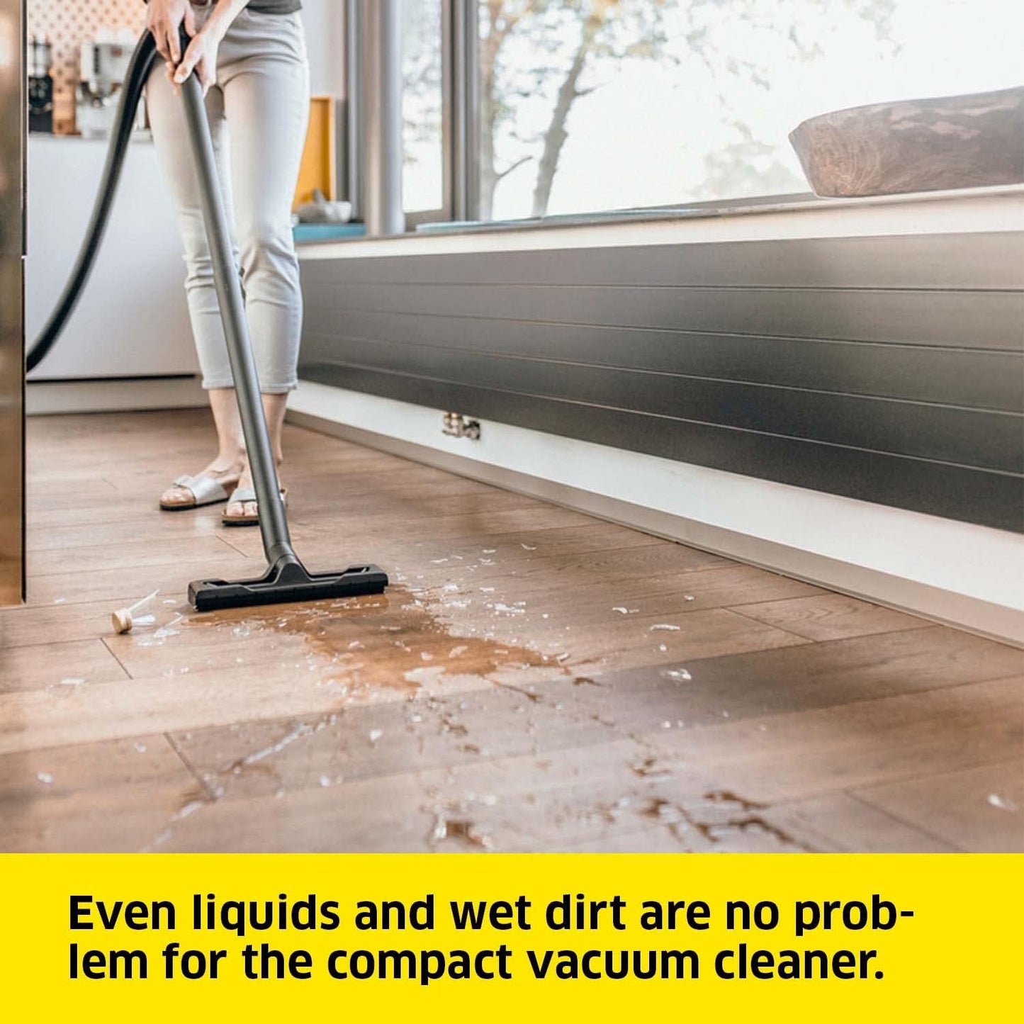 Karcher WD 2 Plus Wet & Dry Vacuum Cleaner - 1000W, 12L Tank