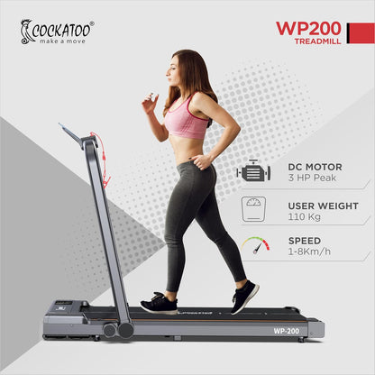 Cockatoo WP200 treadmill handle raised