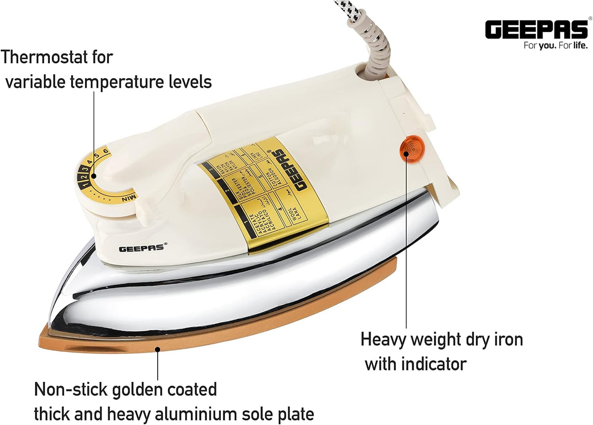 Geepas Automatic Heavy Weight Dry Iron GDI23011